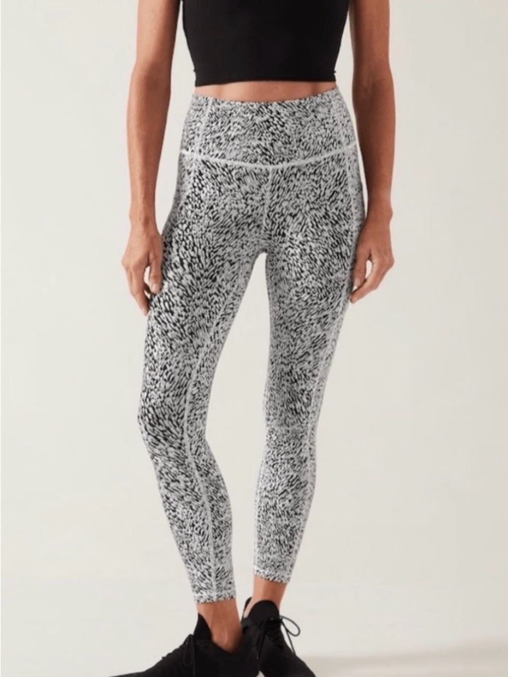 Sz S ATHLETA Tall Ultimate Stash Textured 7/8 Tight Tailwind